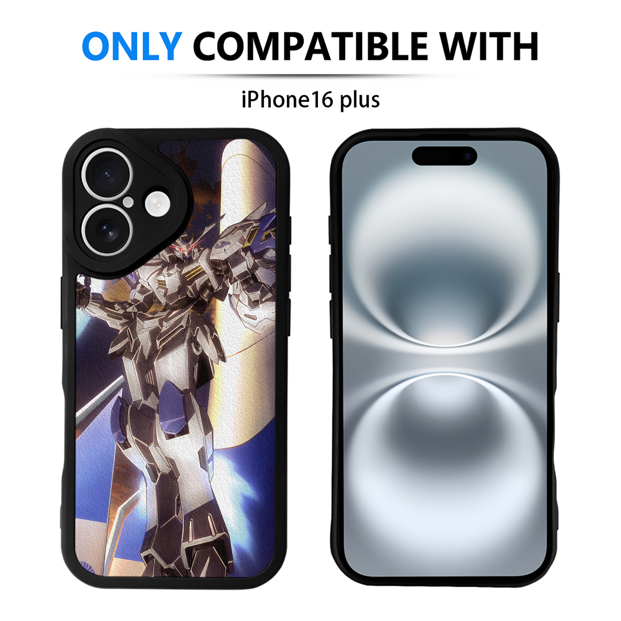 （画像用） 機動戦士ガンダム Mobile Suit Gundam 【iPhone 16シリーズ対応】シリコンスマホケース（レザー調） 材質：シリコン